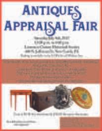 Top cover for Antique Appraisal Fair brochure.