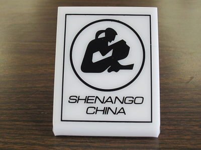 shenango china paperweight with native american logo