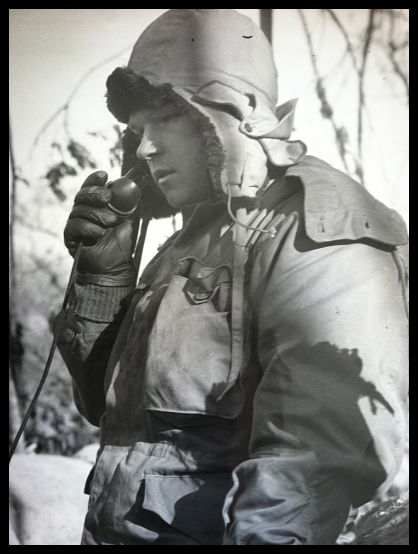 Michael D. Banko, Jr at the front in Korea. Photo courtesy of Mike Banko.