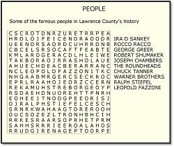 Word Search Puzzle - PEOPLE