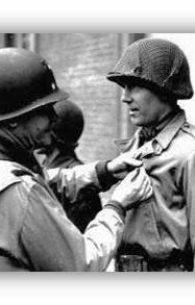 world war ii soldier being awarded a medal